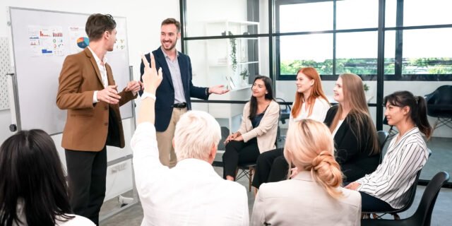 Group of Business People Diverse Brainstorm Meeting Concept, Working in the Office Concept